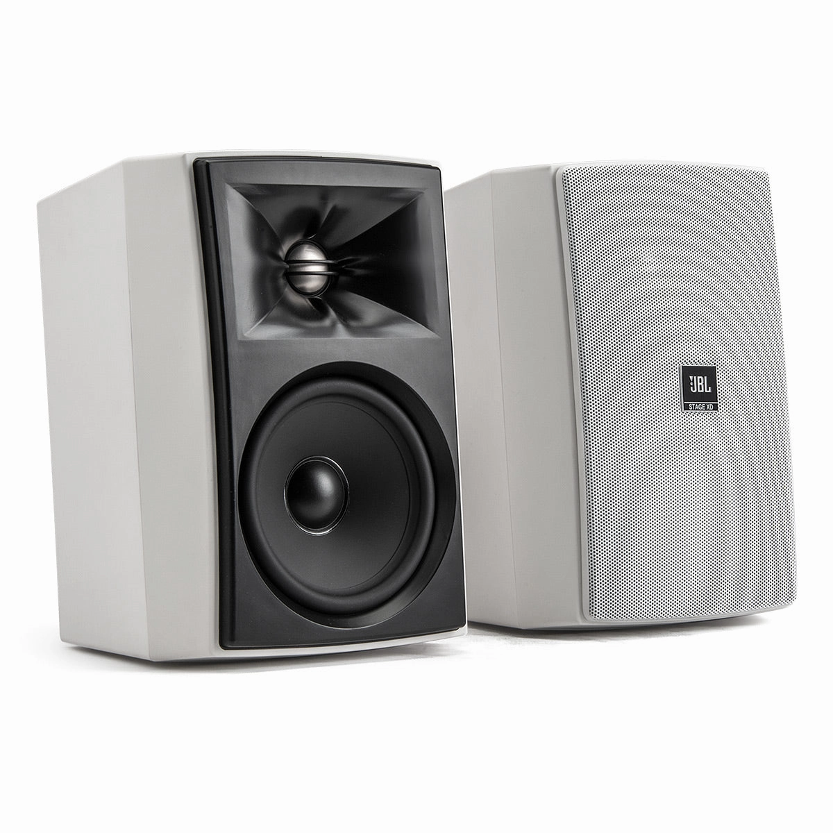 JBL Stage XD-5 Outdoor Loudspeakers - Pair (White) Outdoor Speakers,Weatherproof Audio,Patio Sound Systems