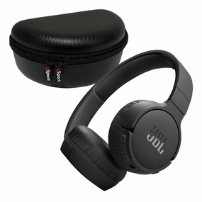 JBL Tune 670NC Wireless On Ear Noise Cancelling Headphone with gSport Case (Black) On ear,On-ear Headphones,Ear-pad Audio