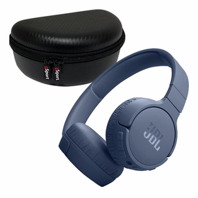 JBL Tune 670NC Wireless On Ear Noise Cancelling Headphone with gSport Case (Blue) On ear,On-ear Headphones,Ear-pad Audio