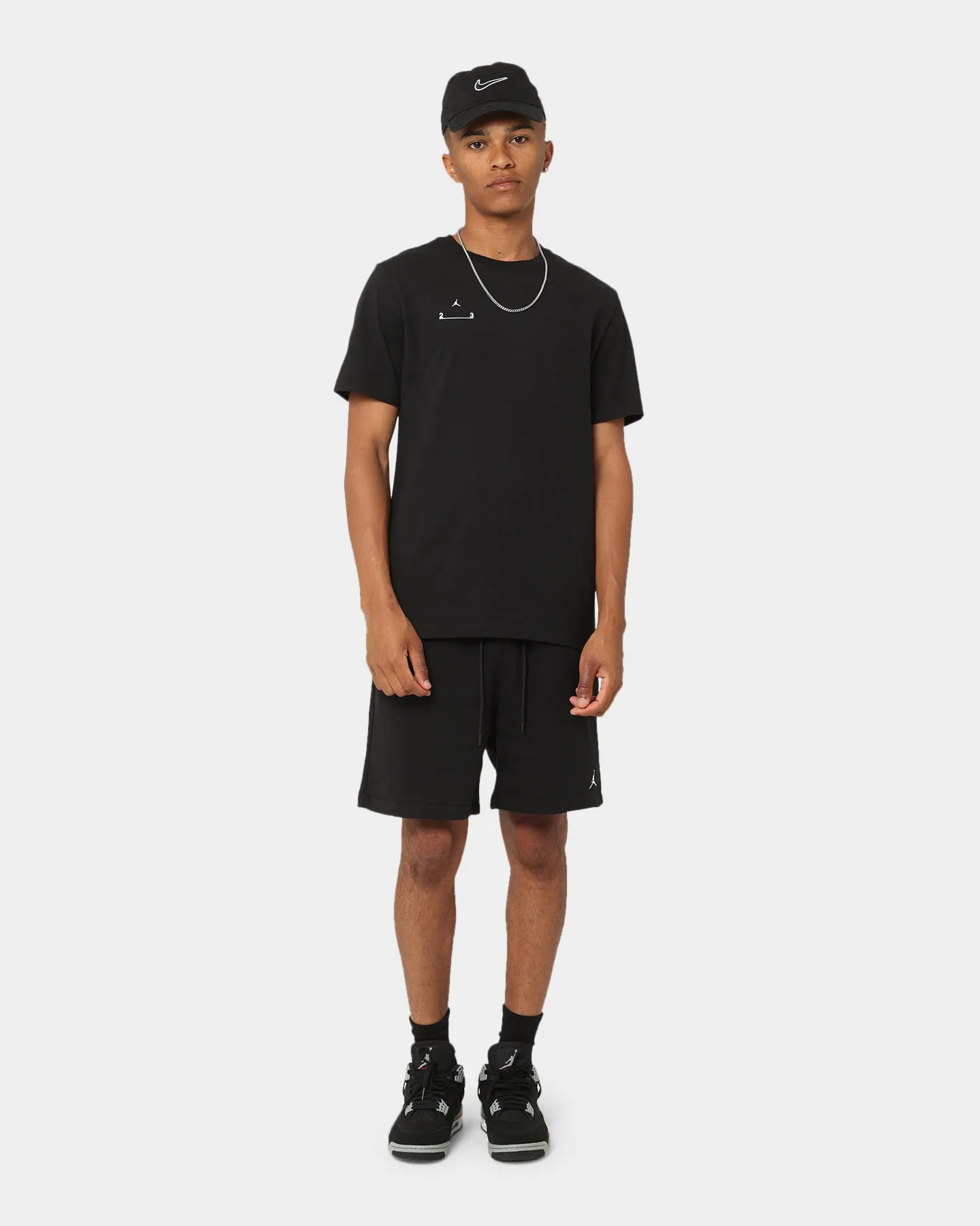 Jordan Essential Fleece Shorts Black/White