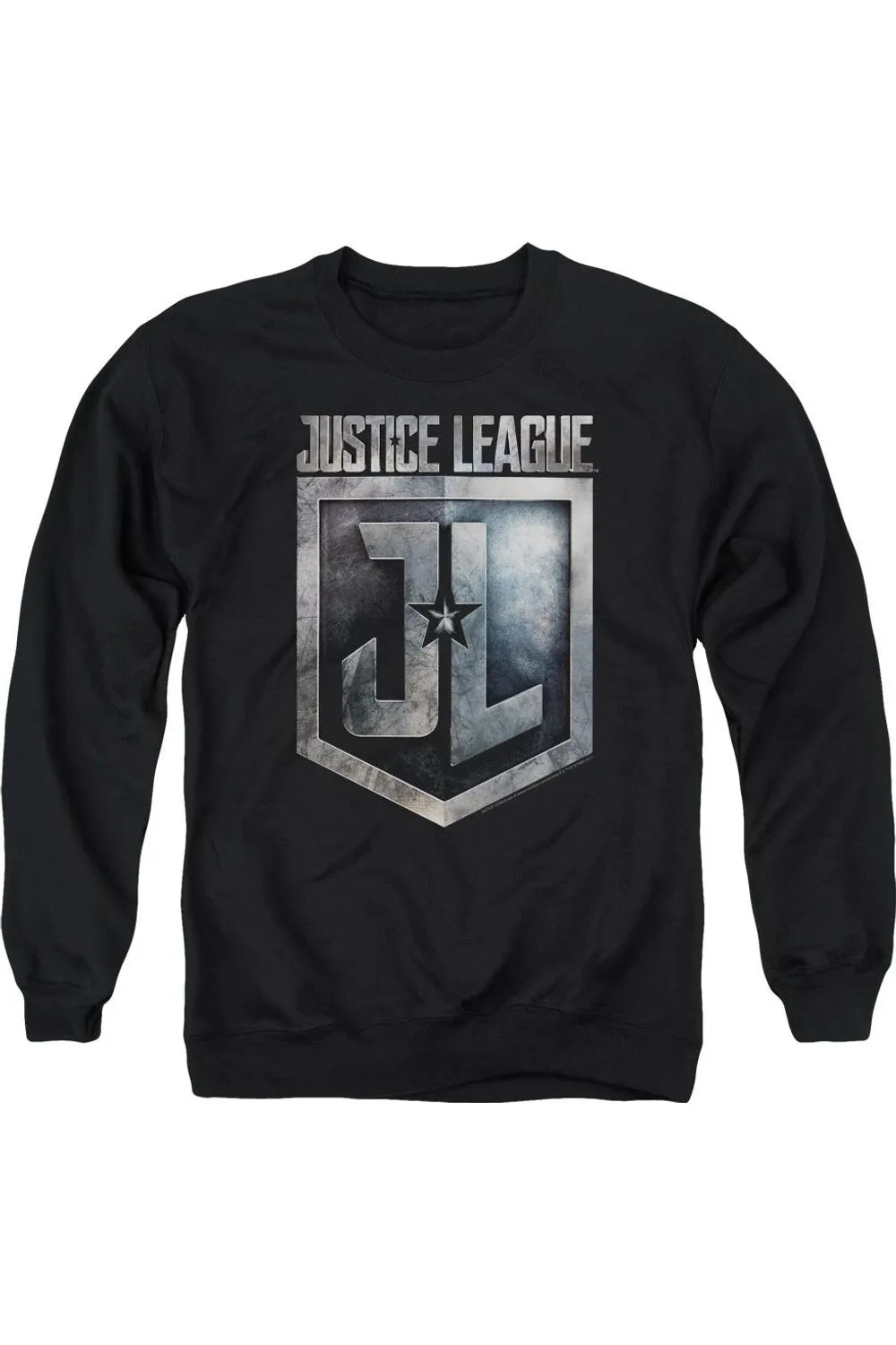 Justice League Movie Shield Logo Adult Crewneck Sweatshirt