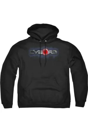 Justice League of America Cyborg Title Adult Pull Over Hoodie / Hooded Sweatshirt
