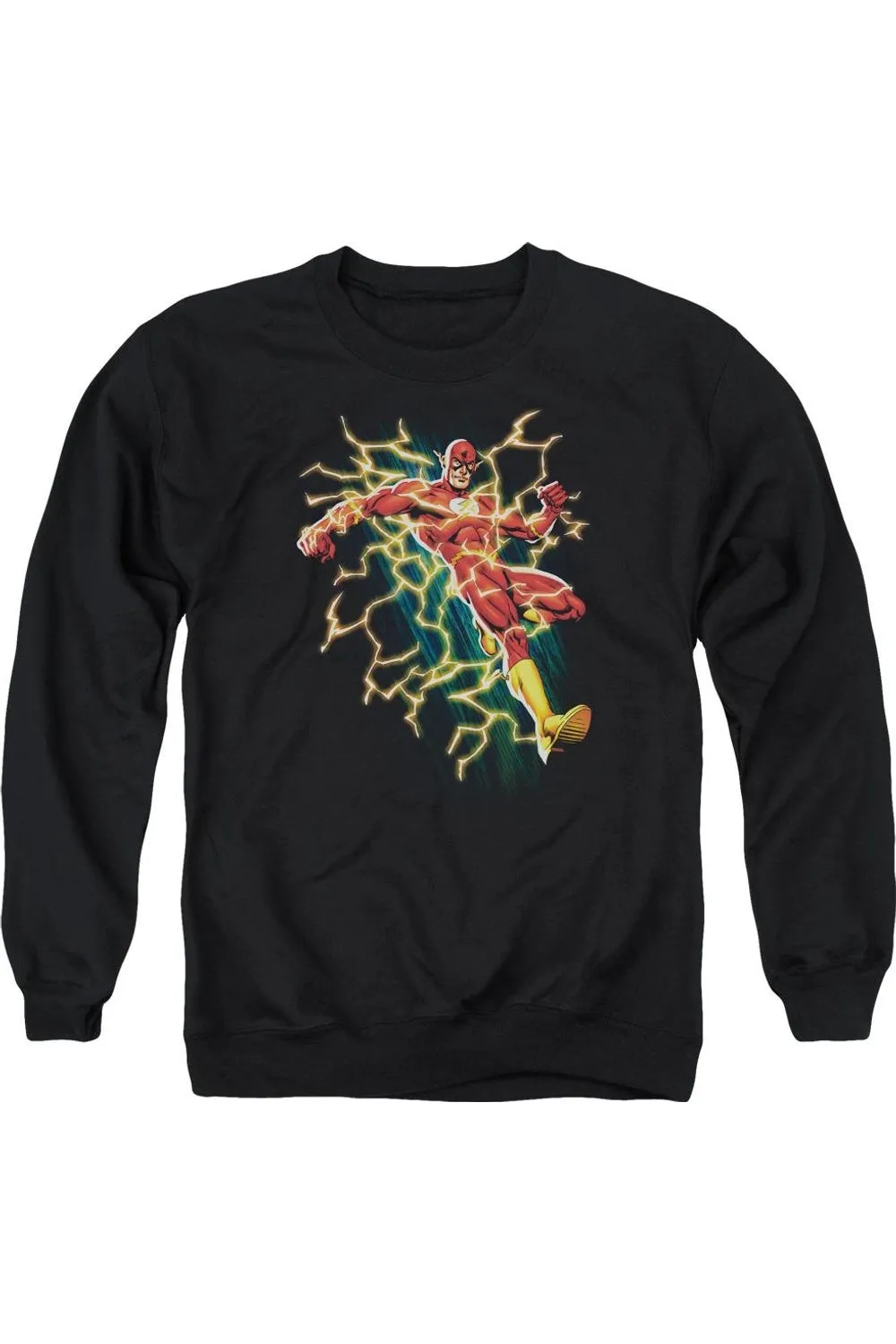 Justice League of America Electric Death Adult Crewneck Sweatshirt