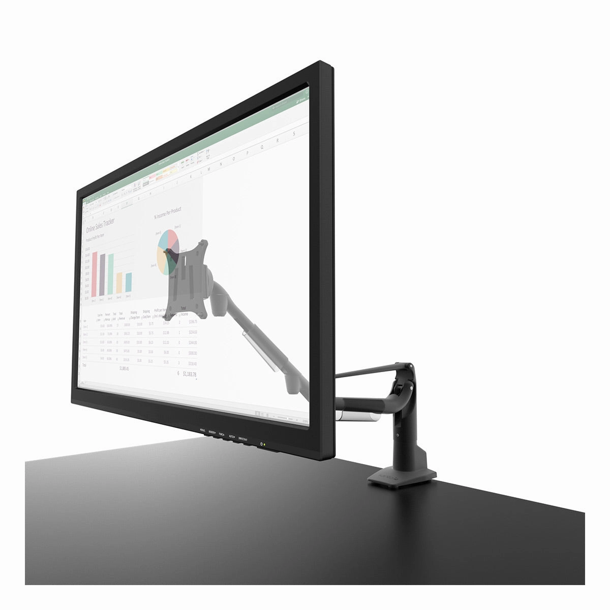Kanto DMS1000 Desktop Monitor Mount for 17" - 32" Displays with Gas-Shock (Black)
