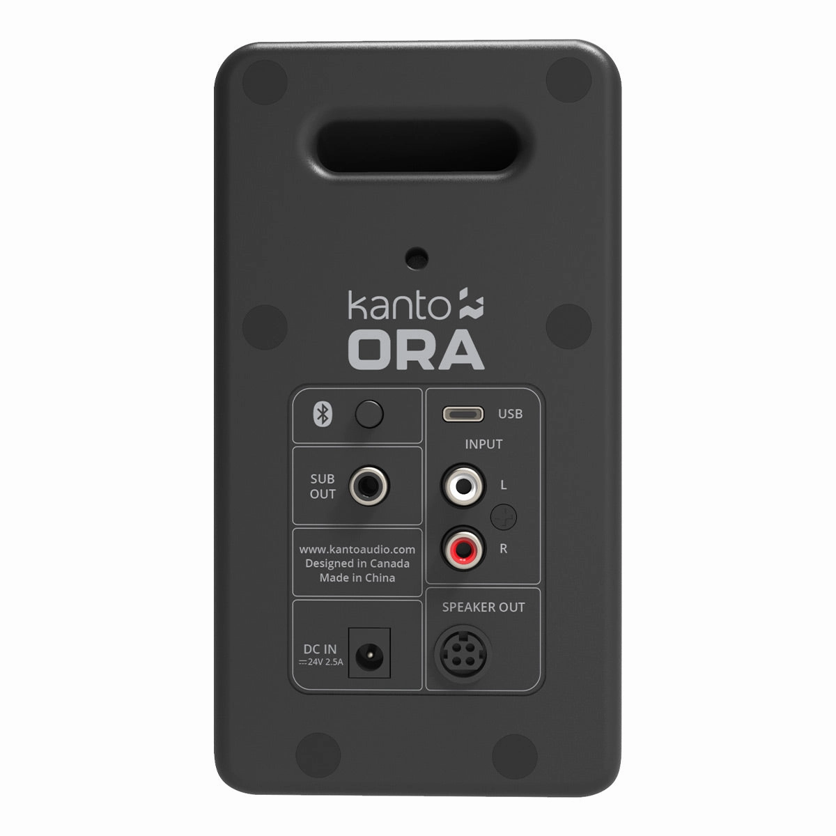 Kanto ORA Powered Reference Desktop Speakers with Bluetooth - Pair (Black)