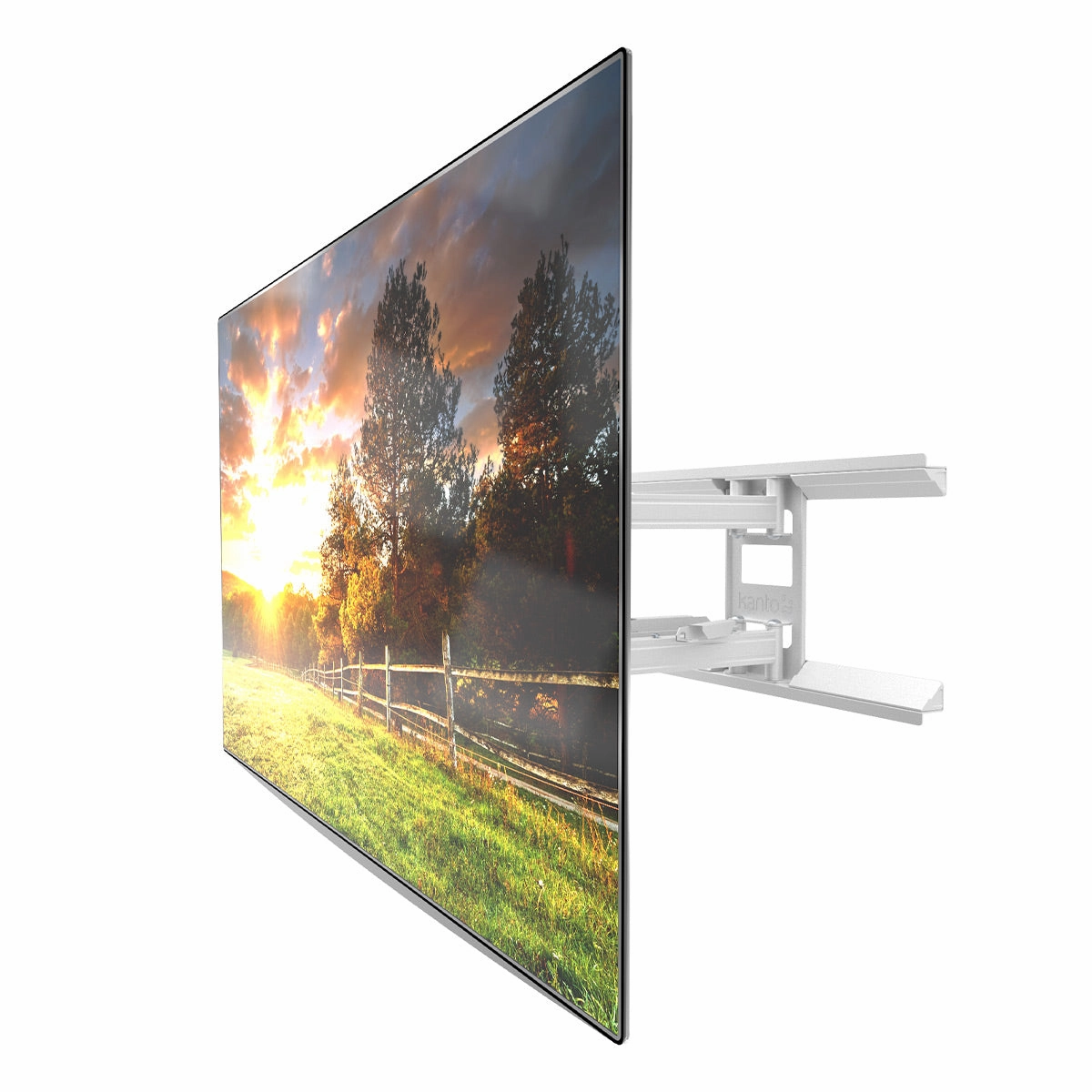 Kanto PDX650 Articulating Full Motion TV Mount for 37" - 75" TV (White)