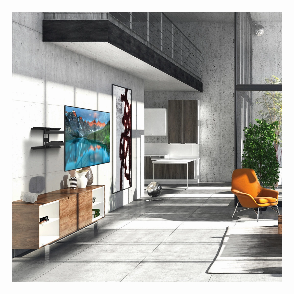 Kanto PDX700 Articulating Full Motion TV Mount for 42" - 100" TV