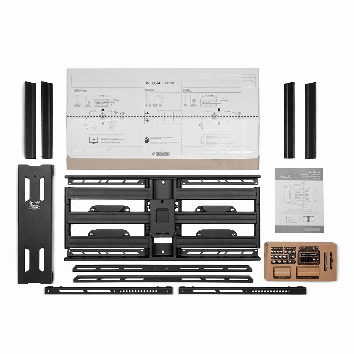 Kanto PDX700 Articulating Full Motion TV Mount for 42" - 100" TV