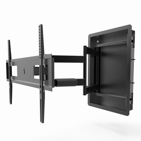 Kanto R500 Recessed Articulating Full-Motion TV Mount TV Stands & Brackets,Television Mounts,Display Supports