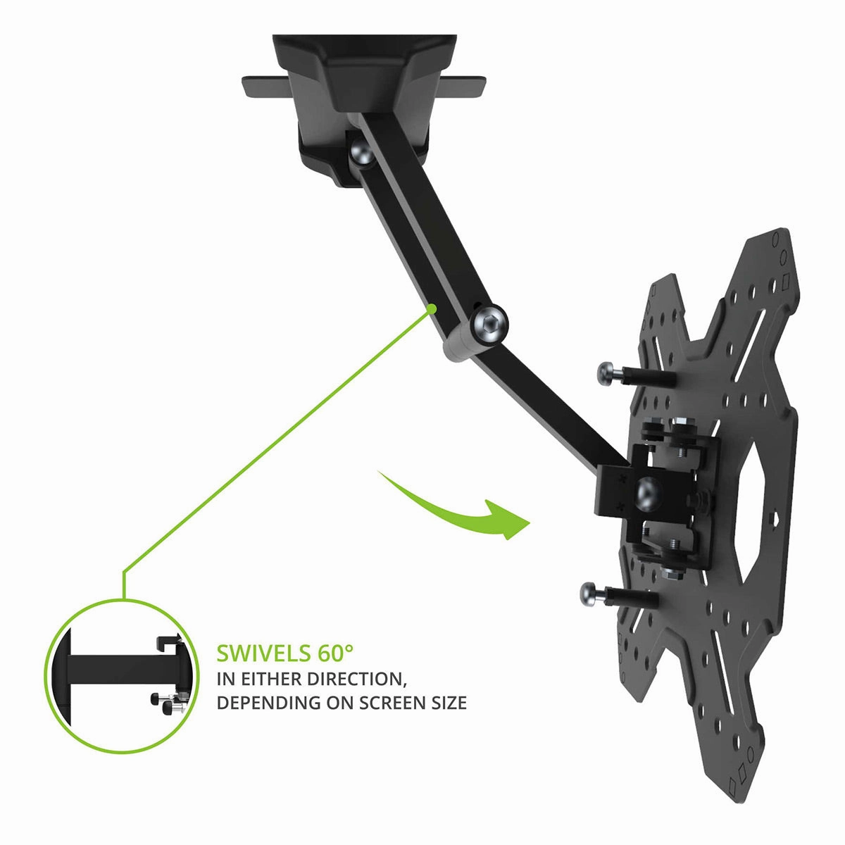 Kanto RV250G Full Motion Indoor/Outdoor RV and Boat Mount for 26" - 42" TV