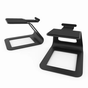 Kanto SE2 Elevated Desktop Speaker Stands for Small Speakers - Pair (Black) Speaker stands,Audio Stands,Speaker Mounts