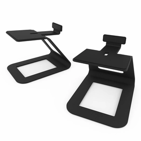 Kanto SE6 Elevated Desktop Speaker Stands for Large Speakers - Pair (Black) Speaker stands,Audio Stands,Speaker Mounts