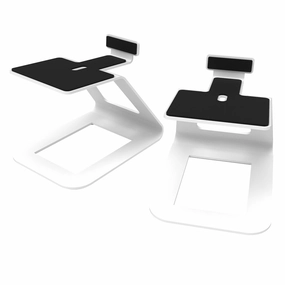 Kanto SE6 Elevated Desktop Speaker Stands for Large Speakers - Pair (White) Speaker stands,Audio Stands,Speaker Mounts