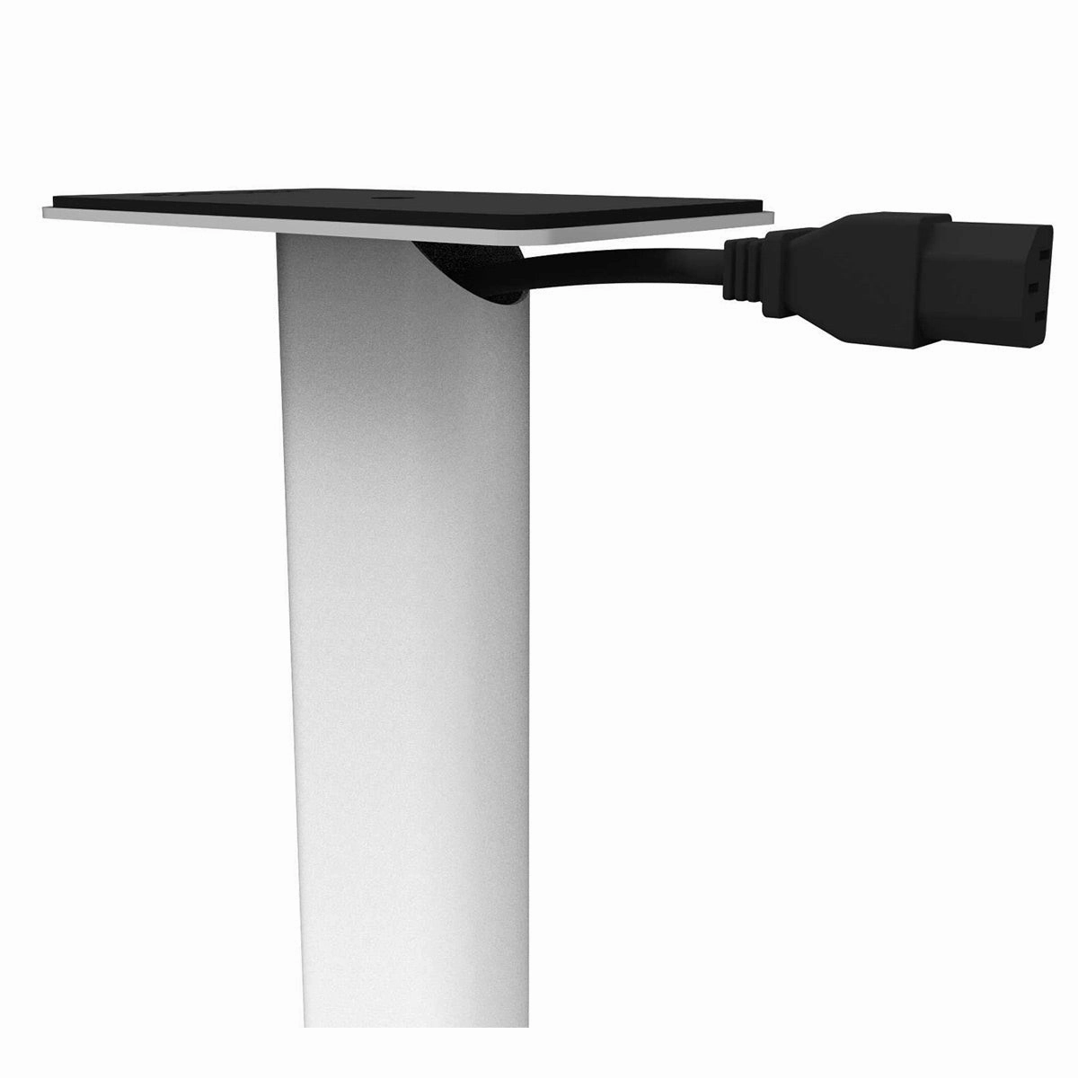 Kanto SP32PL 32" Bookshelf Speaker Stands with Rotating Top Plates and Cable Management  Pair (White)