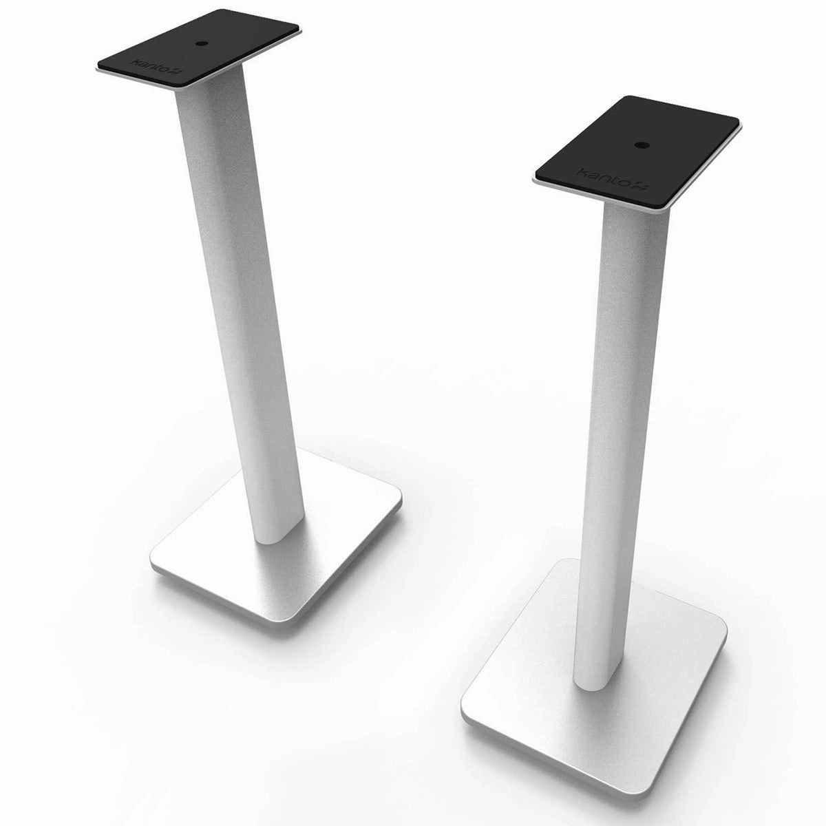 Kanto SP32PL 32" Bookshelf Speaker Stands with Rotating Top Plates and Cable Management  Pair (White)