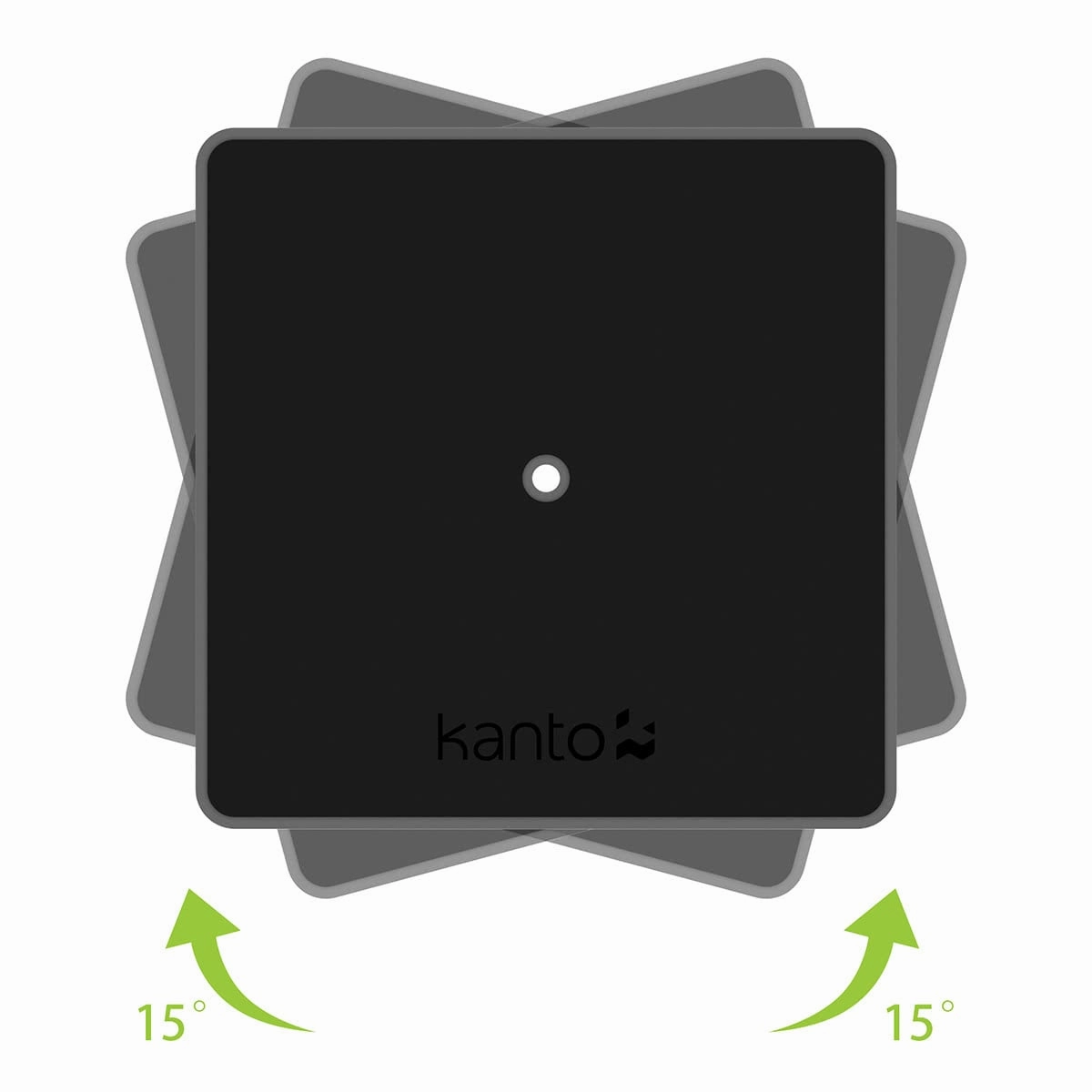 Kanto SP6HD 6" Universal Desktop Speaker Stands with Rotating Top Plates and Cable Management - Pair (Black)