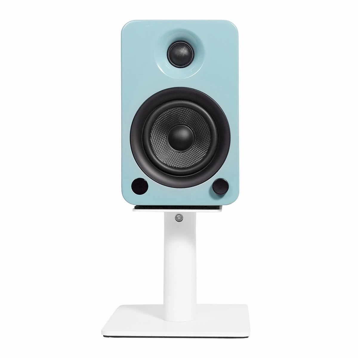 Kanto SP6HD 6" Universal Desktop Speaker Stands with Rotating Top Plates and Cable Management - Pair (White)