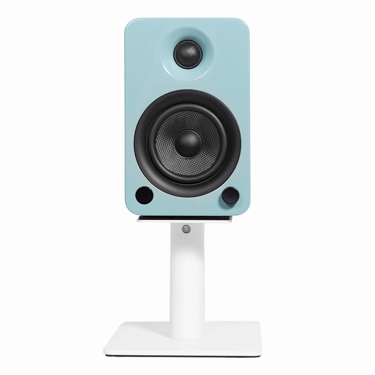 Kanto SP6HD 6" Universal Desktop Speaker Stands with Rotating Top Plates and Cable Management - Pair (White)