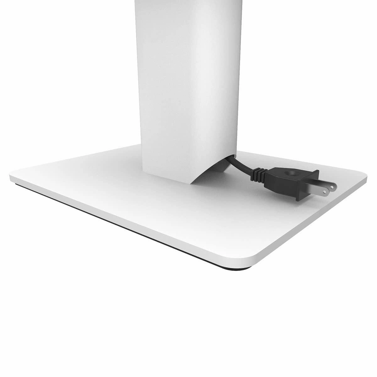 Kanto SP6HD 6" Universal Desktop Speaker Stands with Rotating Top Plates and Cable Management - Pair (White)