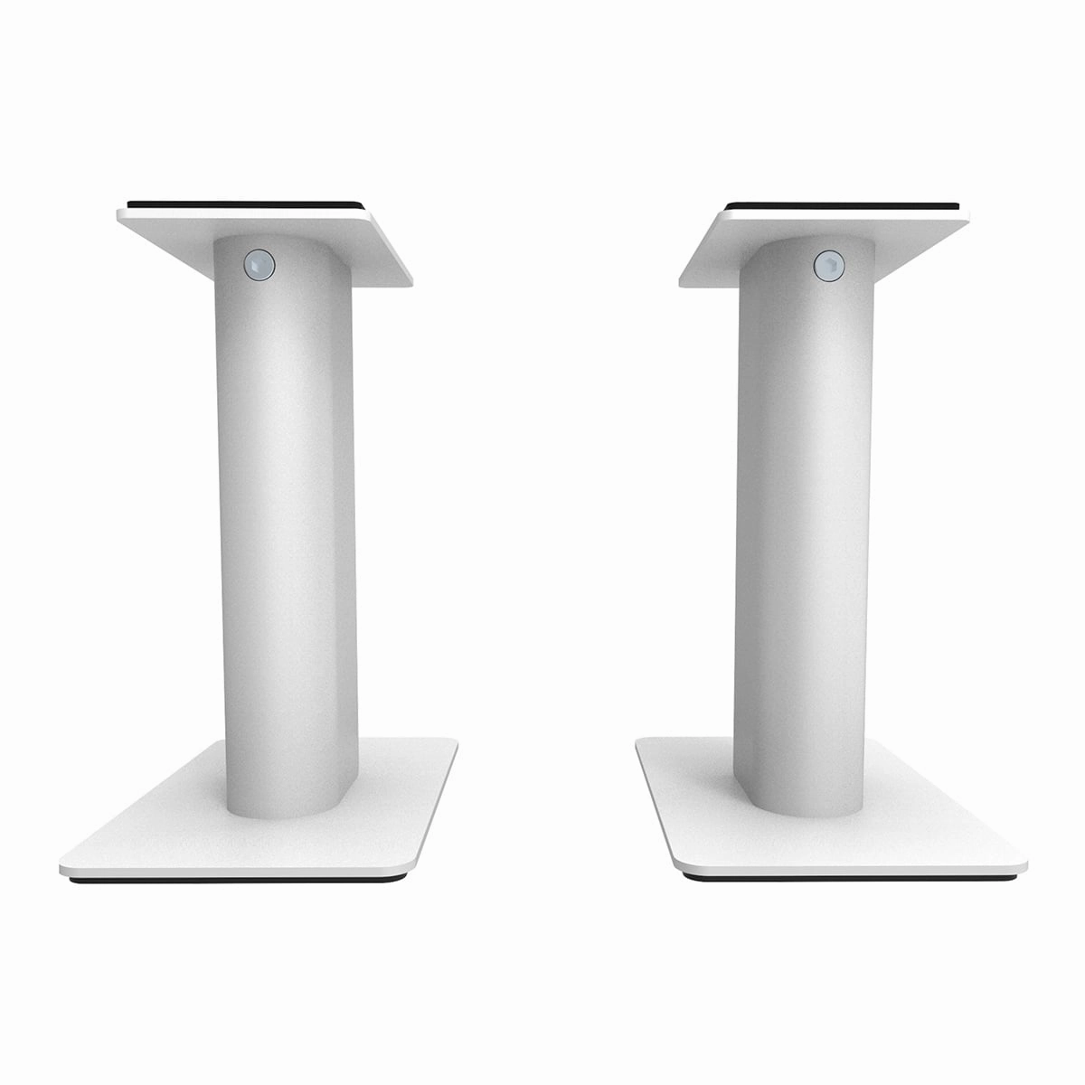 Kanto SP9 9" Universal Desktop Speaker Stands with Rotating Top Plates and Cable Management - Pair (White) Speaker stands,Audio Stands,Speaker Mounts