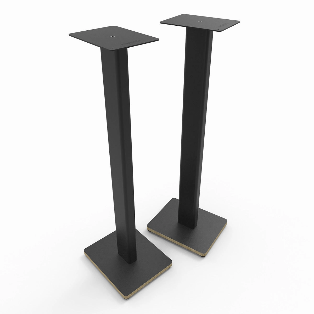 Kanto ST34P 34" Universal Bookshelf Speaker Floor Stand with Plywood Base- Black (Pair)