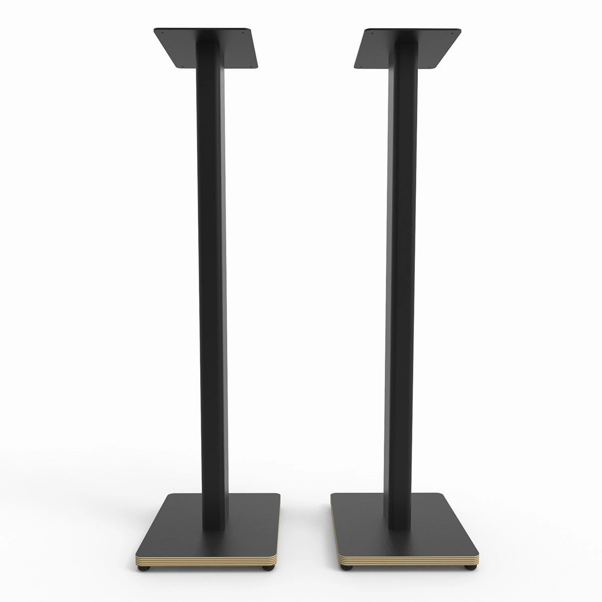 Kanto ST34P 34" Universal Bookshelf Speaker Floor Stand with Plywood Base- Black (Pair) Speaker stands,Audio Stands,Speaker Mounts