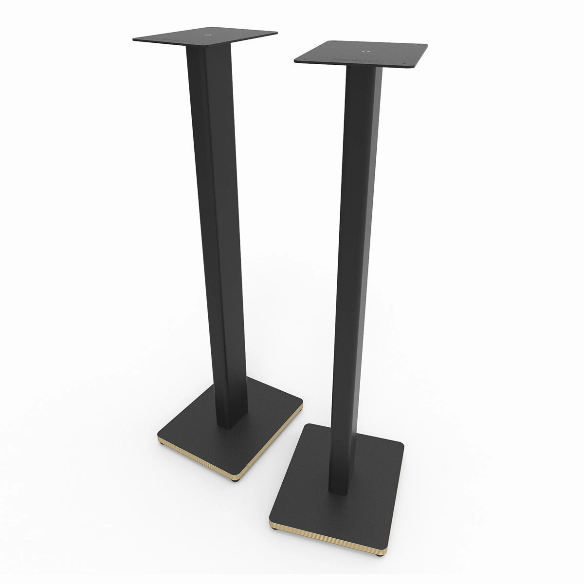 Kanto ST34P 34" Universal Bookshelf Speaker Floor Stand with Plywood Base- Black (Pair)