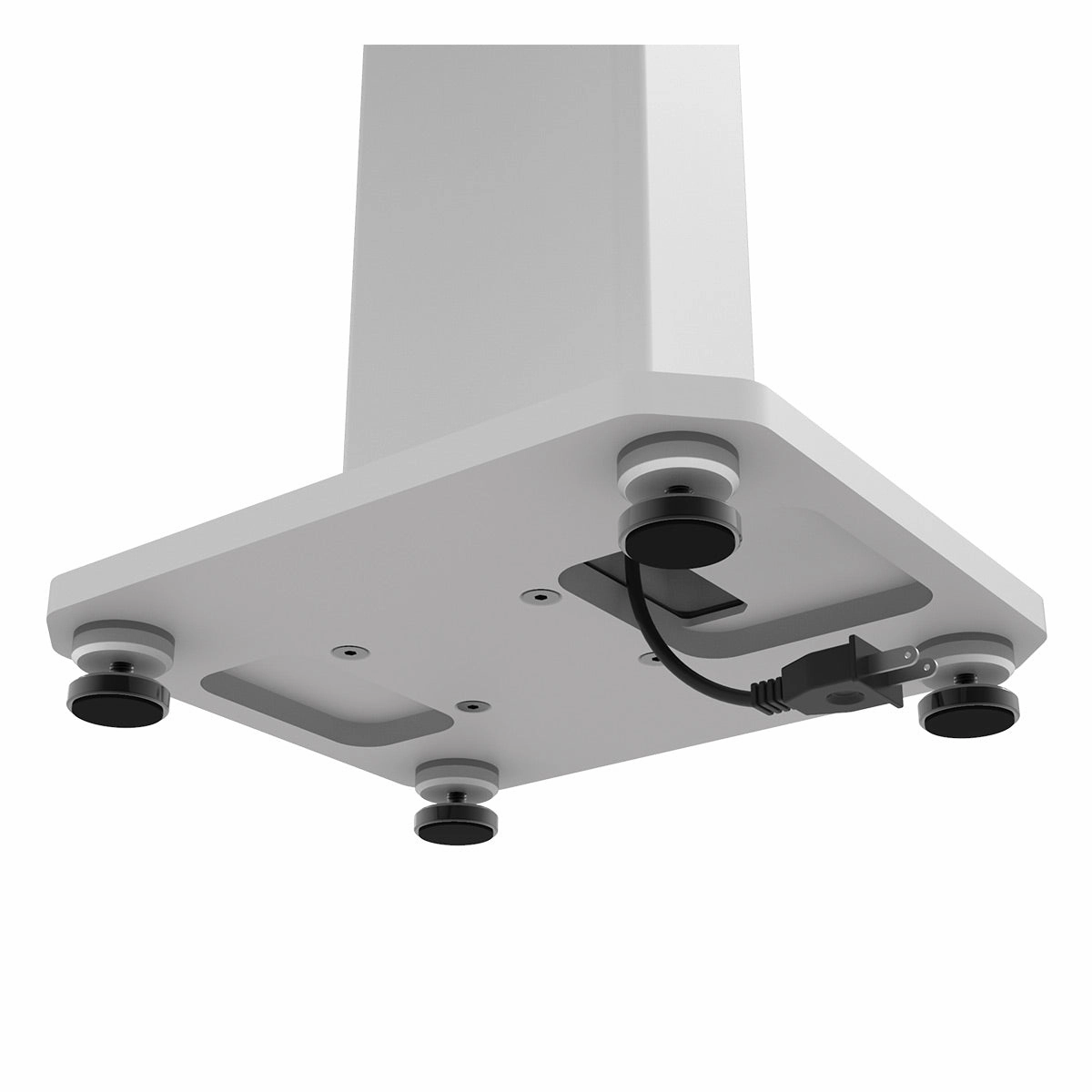 Kanto SX22 22" Tall Fillable Speaker Stands with Isolation Feet - Pair (White)