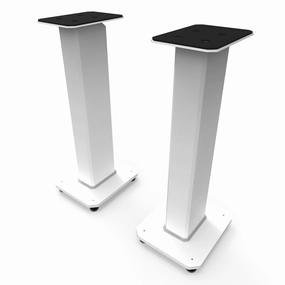 Kanto SX26 26" Tall Fillable Speaker Stands with Isolation Feet - Pair (White) Speaker stands,Audio Stands,Speaker Mounts