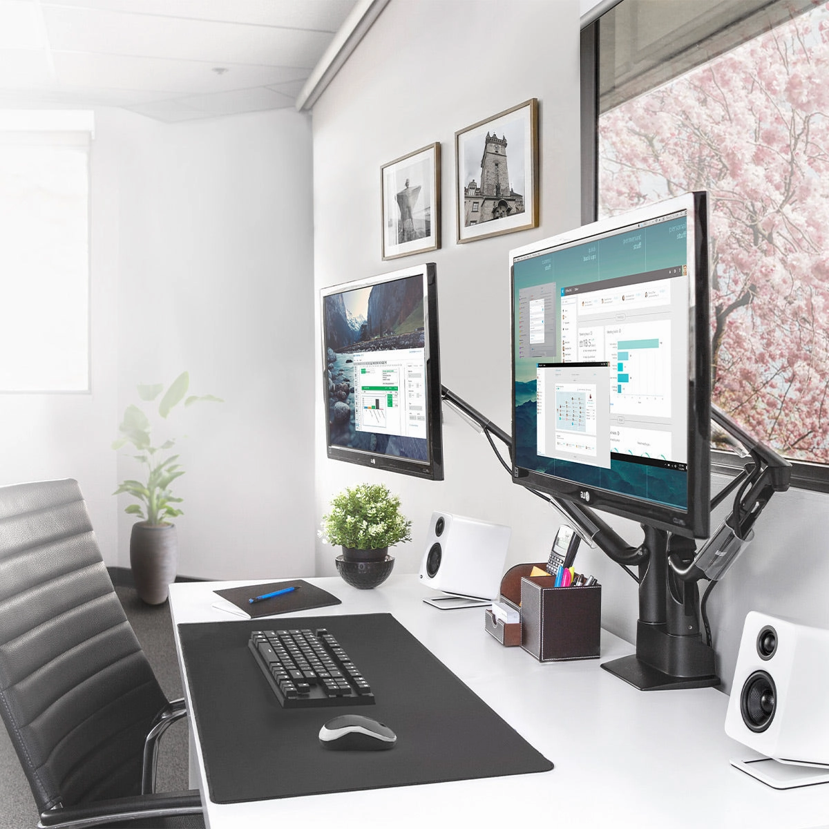 Kanto YU2 Powered Desktop Speakers - Pair (Matte White)