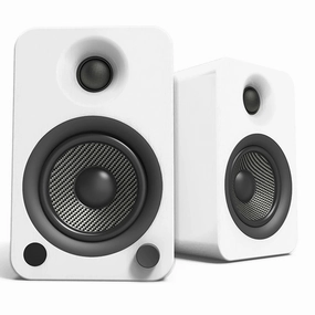 Kanto YU4 Powered Bookshelf Speakers with Built-In Bluetooth - Pair (Matte White)