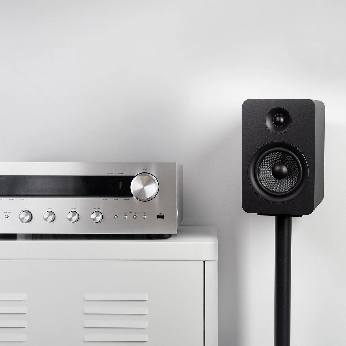 Kanto YUP6 Passive Bookshelf Speakers - Pair (Black)
