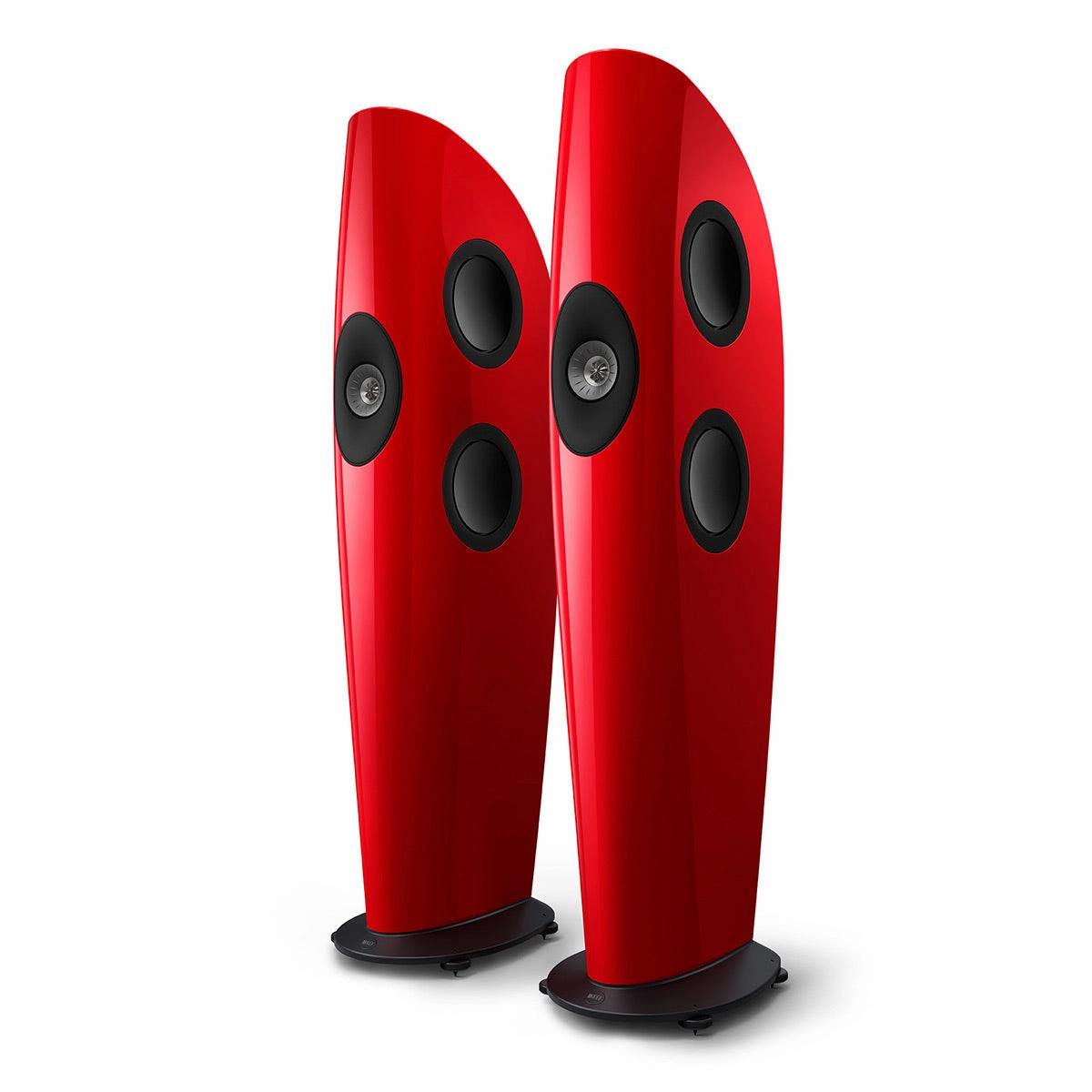 KEF Blade One Meta Floorstanding Speaker - Pair (Racing Red/Grey)