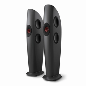 KEF Blade Two Meta Floorstanding Speaker - Pair (Charcoal Grey/Red)