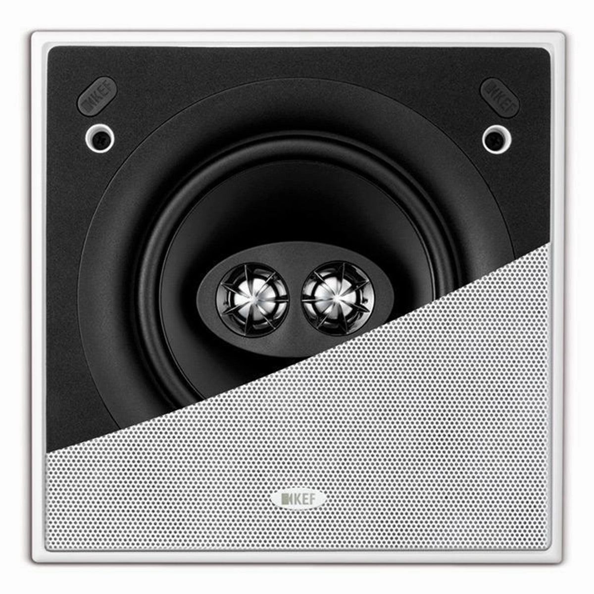 KEF Ci160CSds 6.5 Inch Dual Stereo In-Ceiling Speaker In Wall & In Ceiling Speakers,Recessed Speakers,Flush Mount Audio