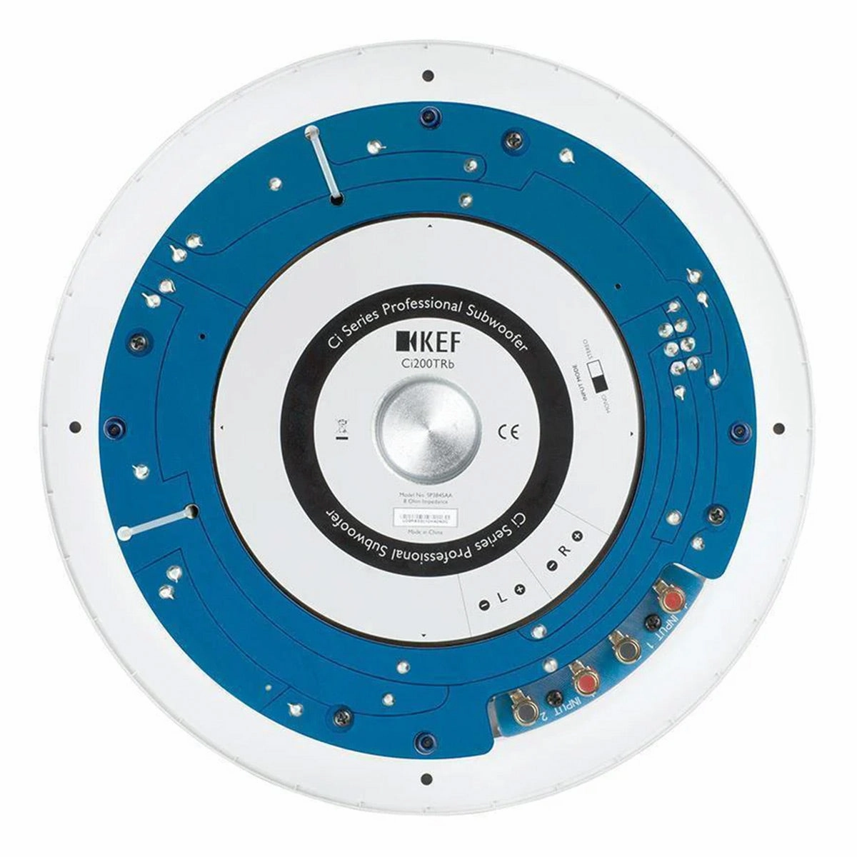 KEF Ci200TRB T Series 8 Inch Thin Subwoofer (White)