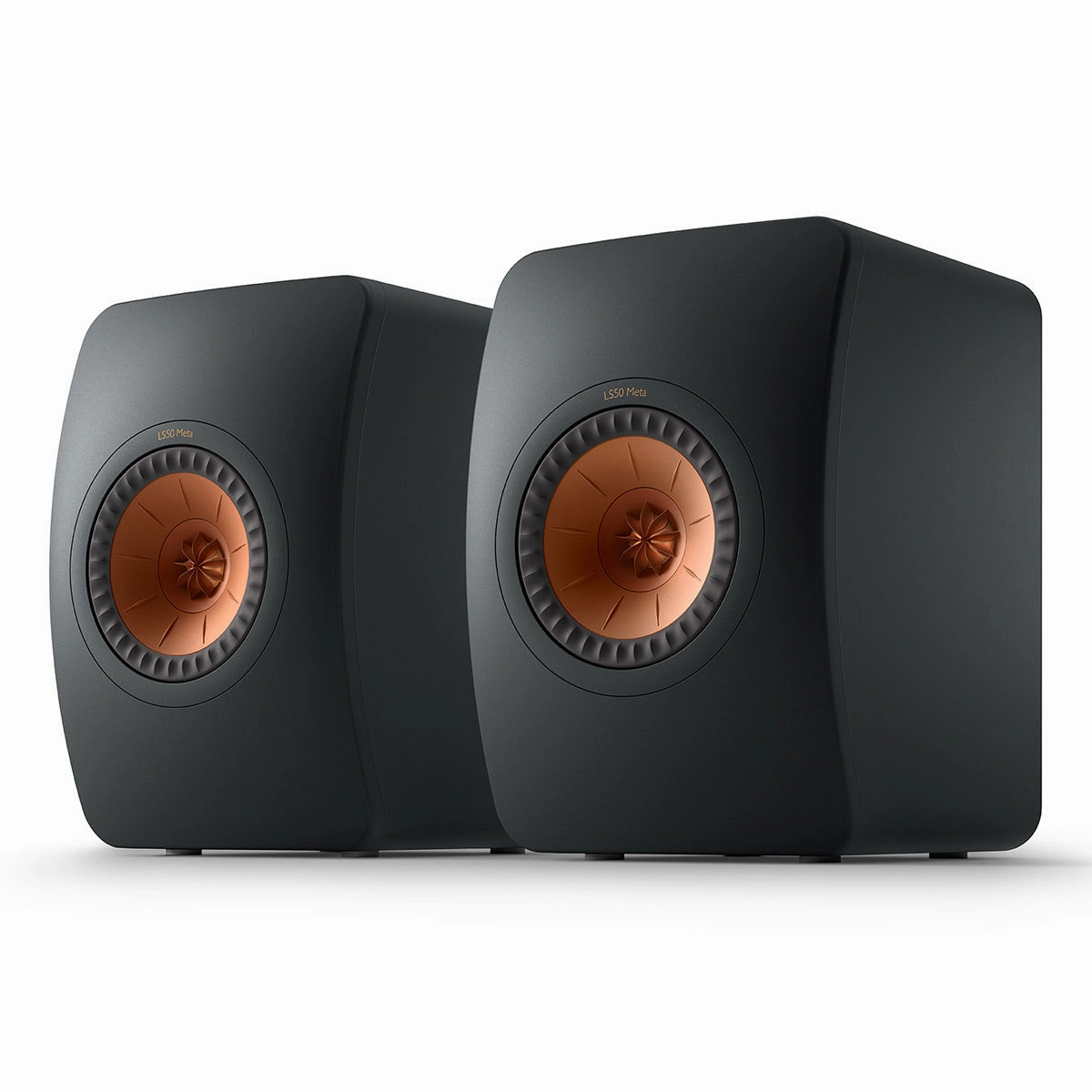 KEF LS50 Meta Monitor Bookshelf Speakers - Pair (Carbon Black)