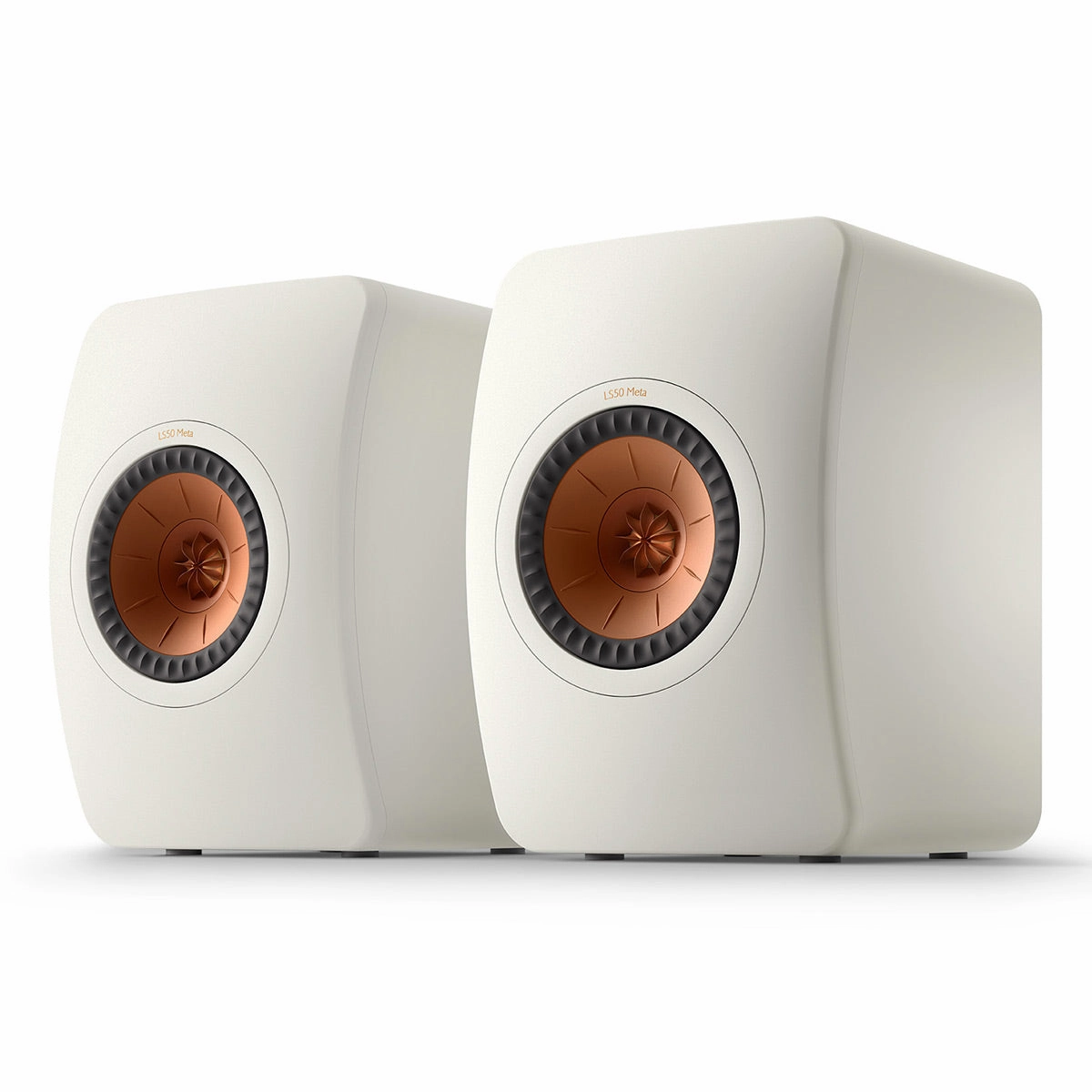 KEF LS50 Meta Monitor Bookshelf Speakers - Pair (Mineral White)