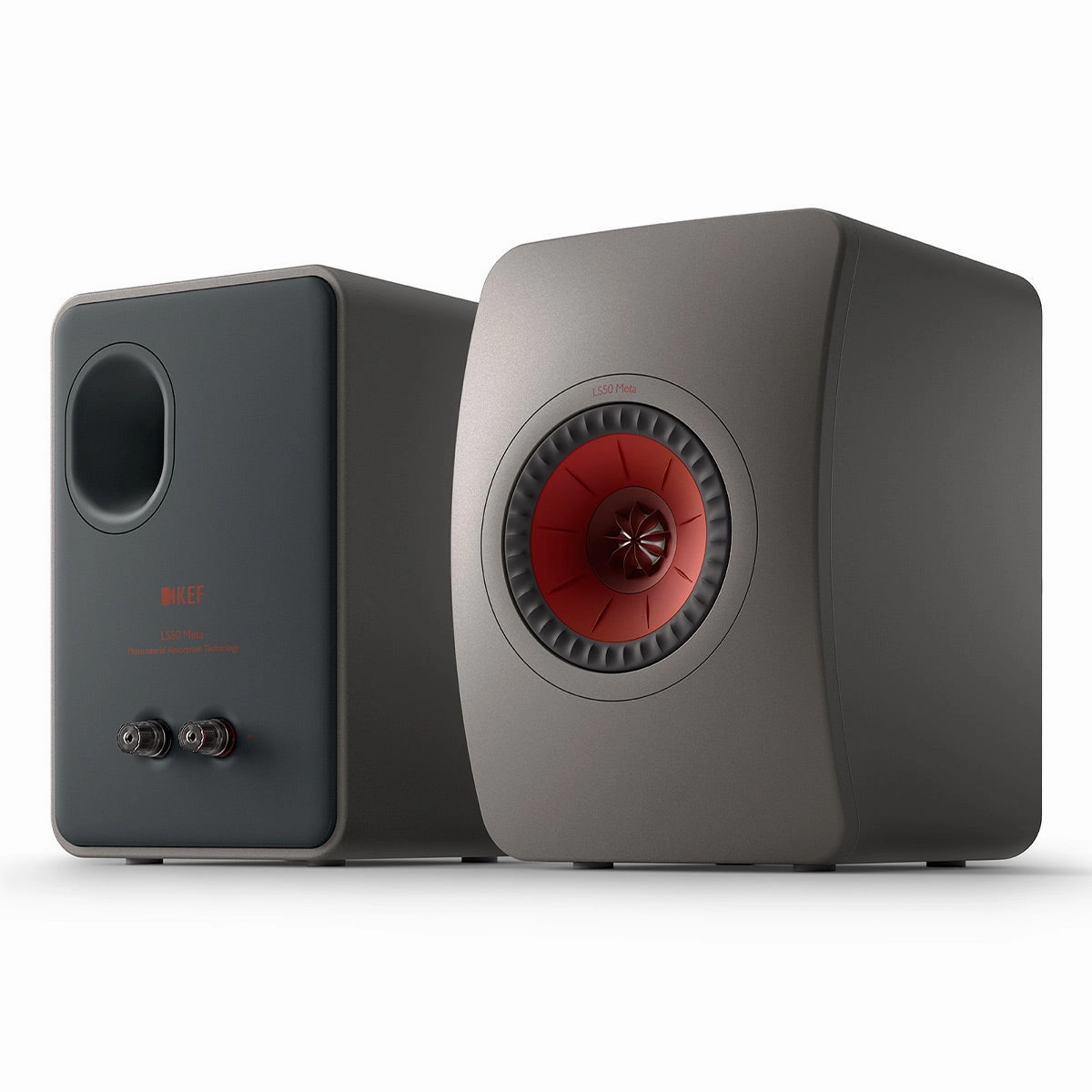 KEF LS50 Meta Monitor Bookshelf Speakers - Pair (Titanium)