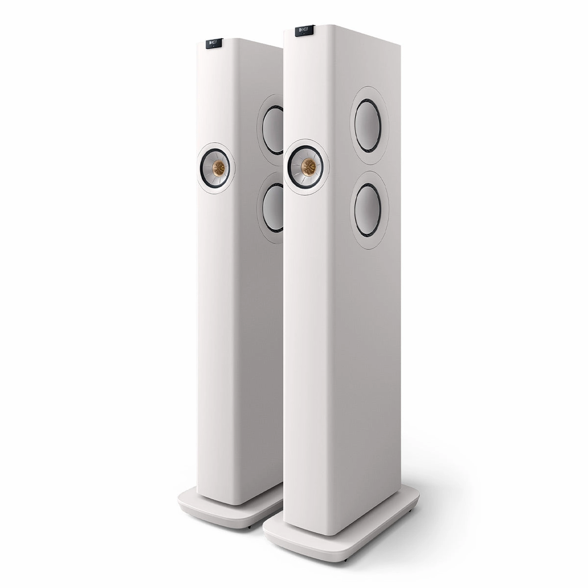 KEF LS60W Wireless Floorstanding Speakers - Pair (Mineral White)