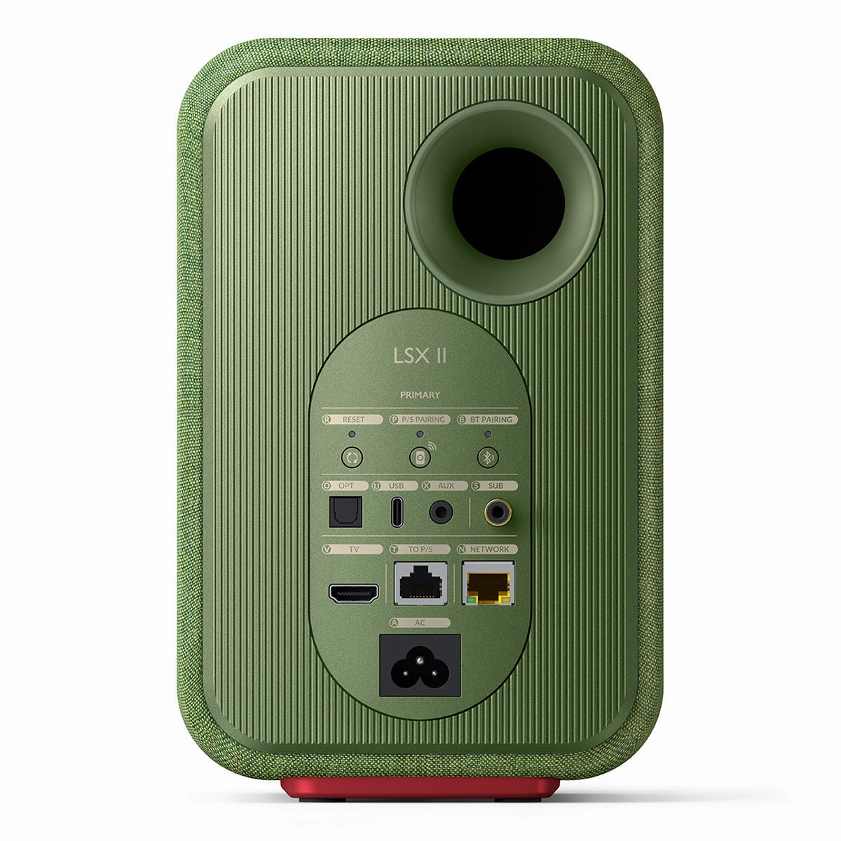 KEF LSX II Bookshelf Speakers - Pair (Olive Green)