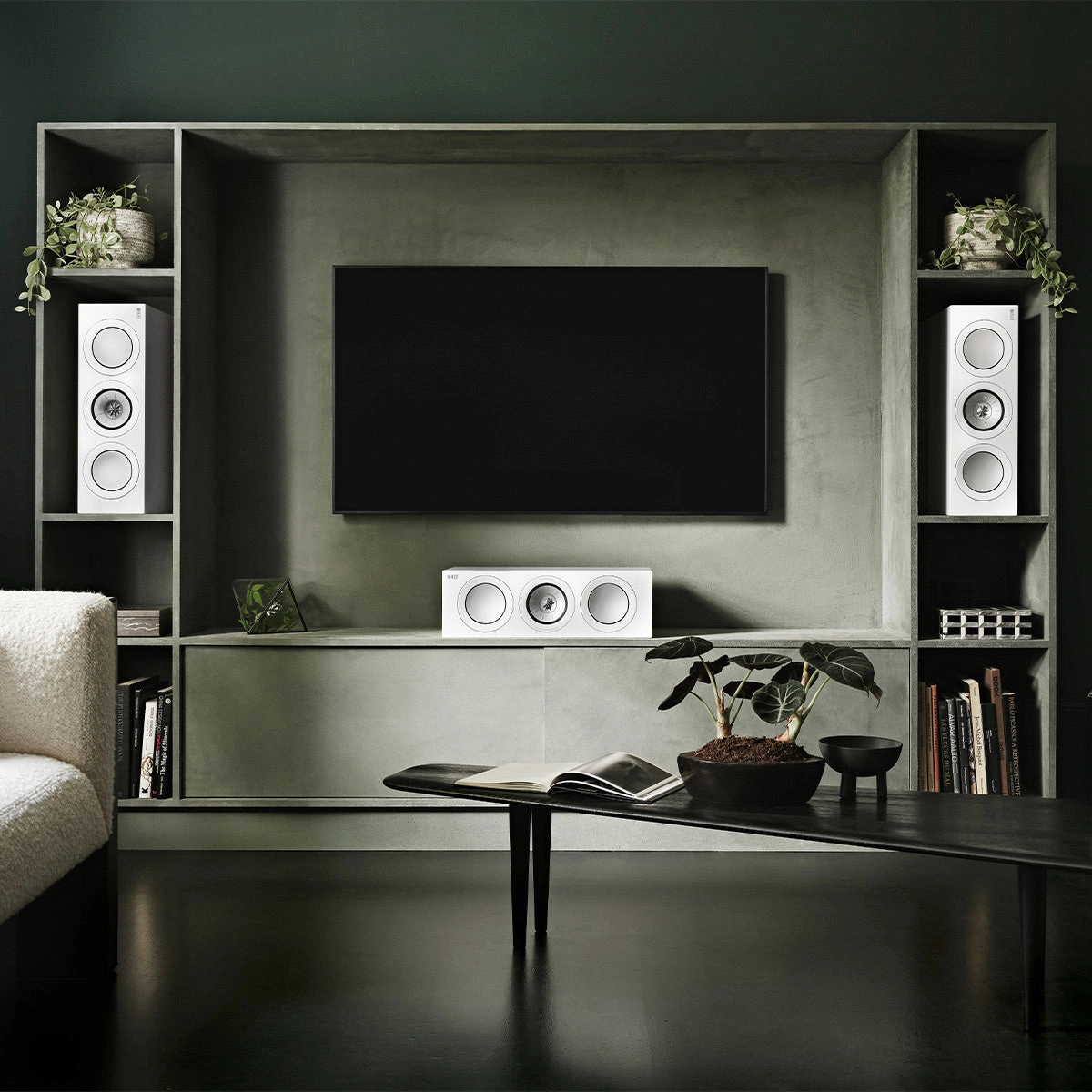 KEF R2 Meta Center Channel Speaker (Gloss White)