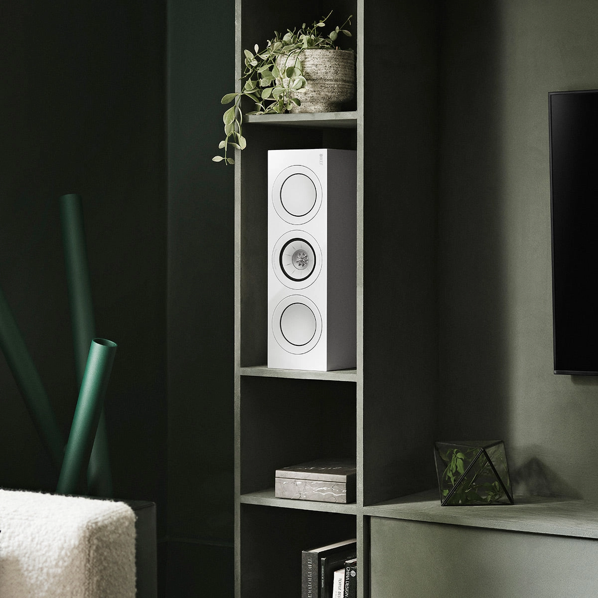 KEF R2 Meta Center Channel Speaker (Gloss White)