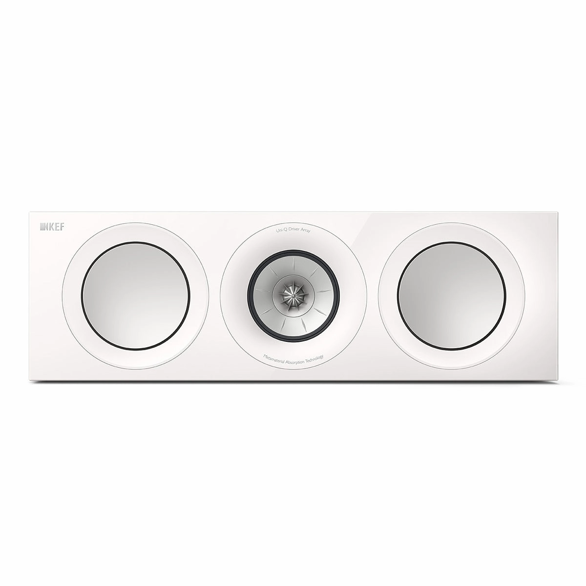 KEF R6 Meta Center Channel Speaker (Gloss White)