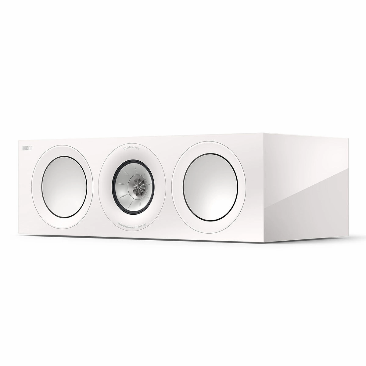 KEF R6 Meta Center Channel Speaker (Gloss White) Center Channel Speakers,Home Theater Center,Dialog Speakers