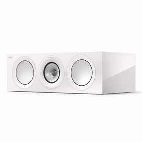 KEF R6 Meta Center Channel Speaker (Gloss White) Center Channel Speakers,Home Theater Center,Dialog Speakers