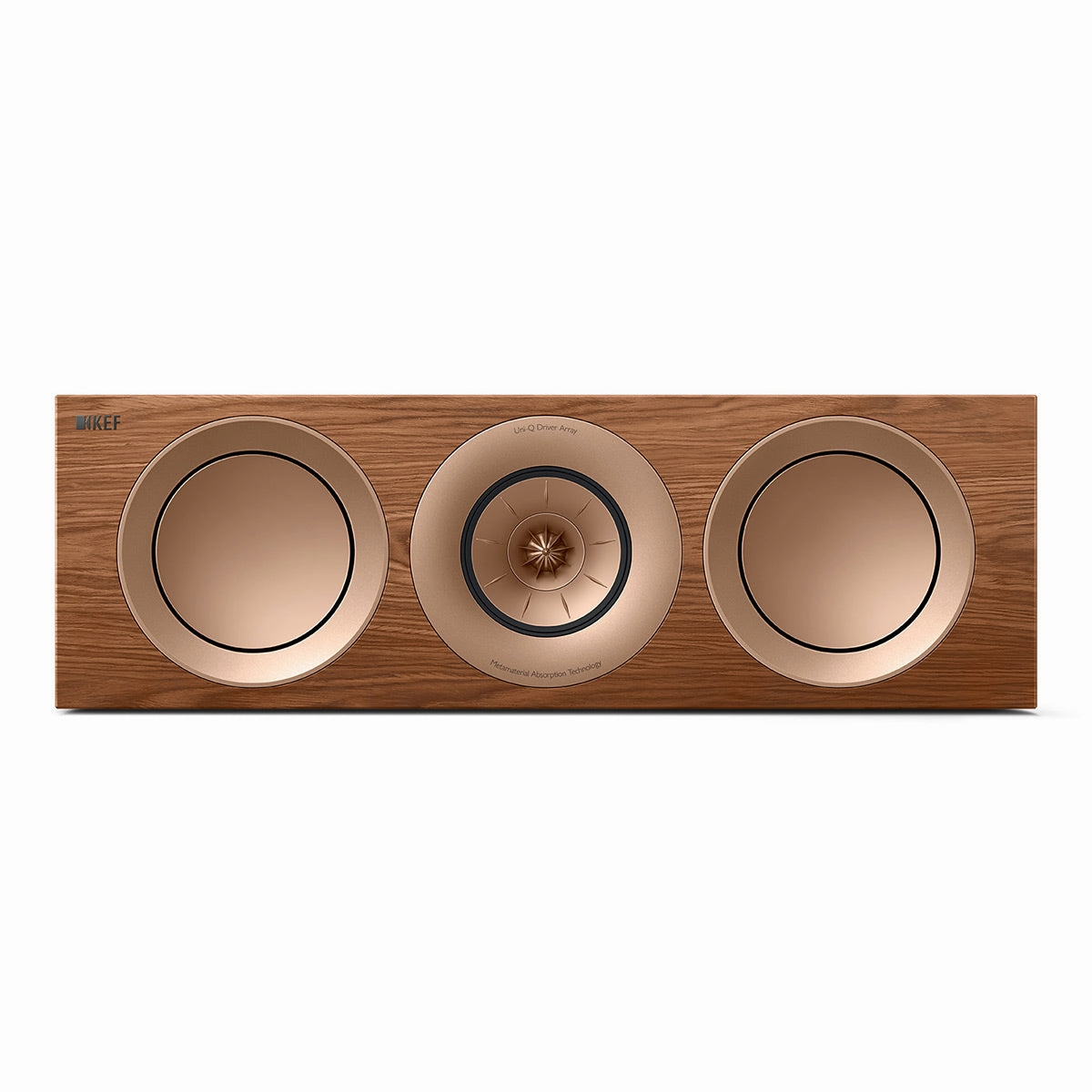 KEF R6 Meta Center Channel Speaker (Walnut)