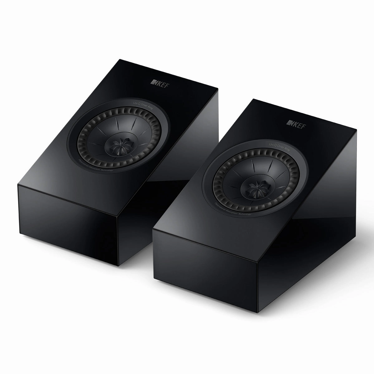 KEF R8 Meta Dolby Atmos Module - Pair (Gloss Black) Surround Sound Speakers,Multichannel Audio,5.1 Systems