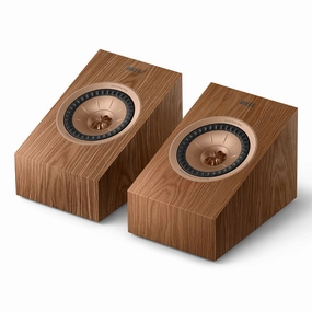 KEF R8 Meta Dolby Atmos Module - Pair (Walnut) Surround Sound Speakers,Multichannel Audio,5.1 Systems