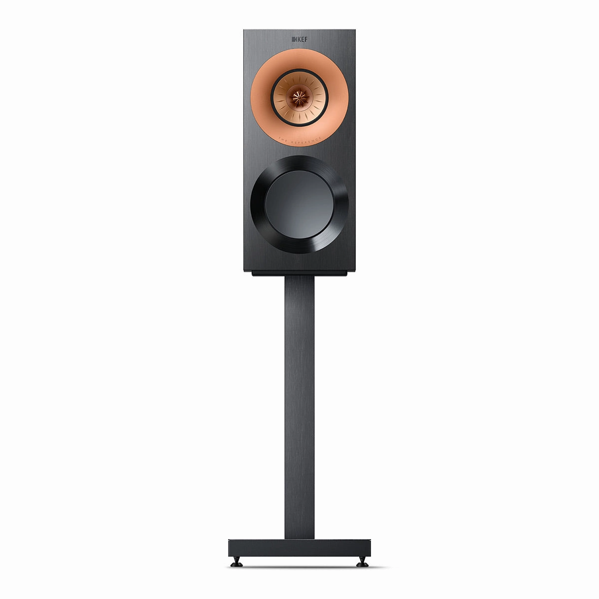 KEF Reference 1 Meta Bookshelf Speaker - Pair (High-Gloss Black/Copper)